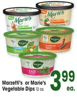 Jewel-Osco Marzetti's or Marie's Vegetable Dips offer