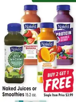 Jewel-Osco Naked Juices or Naked Juices or Smoothies offer