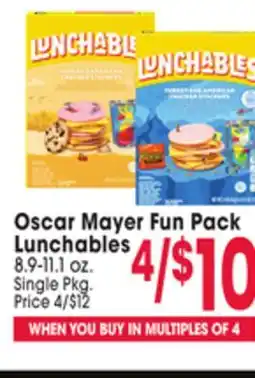 Jewel-Osco Oscar Mayer Fun Pack Lunchables offer