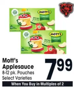 Jewel-Osco Mott's Applesauce offer