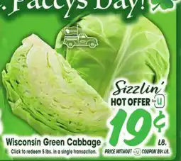 Jewel-Osco Wisconsin Green Cabbage offer