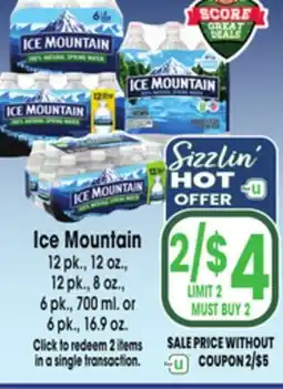 Jewel-Osco Ice Mountain offer
