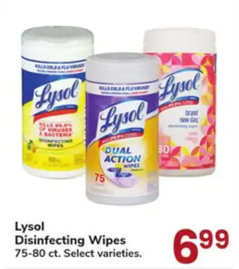 Jewel-Osco Lysol Disinfecting Wipes offer
