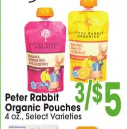 Jewel-Osco Peter Rabbit Organic Pouches offer