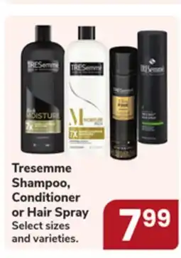 Jewel-Osco Tresemme Shampoo, Conditioner or Hair Spray offer