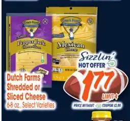 Jewel-Osco Dutch Farms Shredded or Sliced Cheese offer