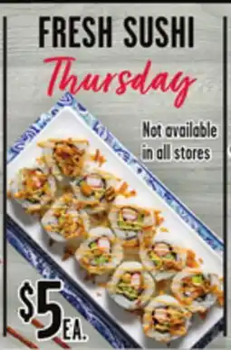 Jewel-Osco FRESH SUSHI offer