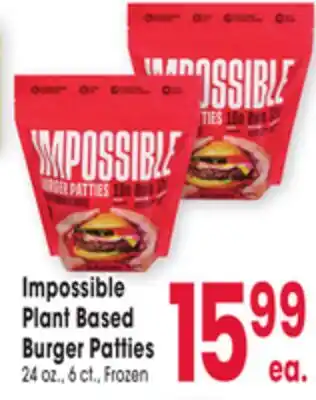 Jewel-Osco Impossible Plant Based Burger Patties offer