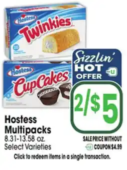 Jewel-Osco Hostess Multipacks offer
