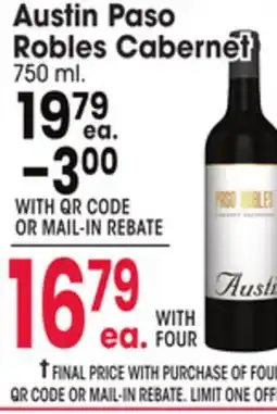 Jewel-Osco Austin Paso Robles Cabernet offer