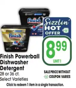 Jewel-Osco Finish Powerball Dishwasher Detergent offer