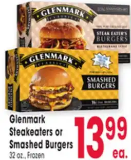 Jewel-Osco Glenmark Steakeaters or Smashed Burgers offer