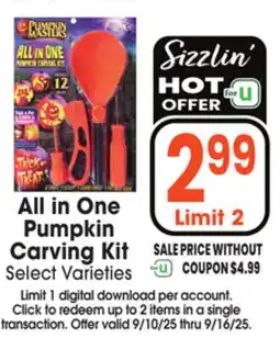 Jewel-Osco All in One Pumpkin Carving Kit offer