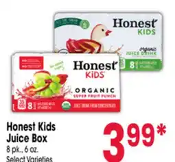 Jewel-Osco Honest Kids Juice Box offer