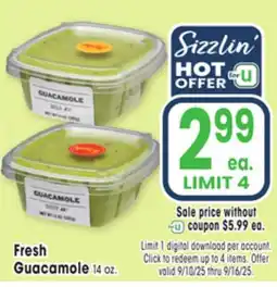Jewel-Osco Guacamole offer
