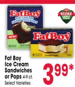 Jewel-Osco Fat Boy Ice Cream Sandwiches or Pops offer