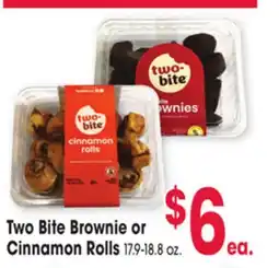 Jewel-Osco Two Bite Brownie or Cinnamon Rolls offer