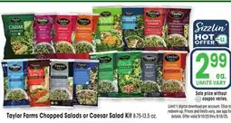 Jewel-Osco Taylor Farms Chopped Salads or Caesar Salad Kit offer