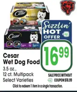 Jewel-Osco Cesar Wet Dog Food offer