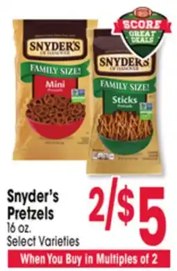 Jewel-Osco Snyder's Pretzels offer