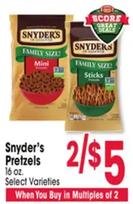 Jewel-Osco Snyder's Pretzels offer