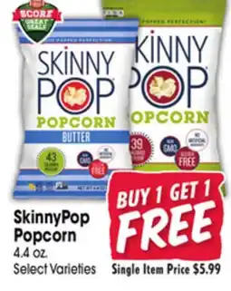 Jewel-Osco SkinnyPop Popcorn offer