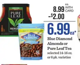 Mariano's Blue Diamond Almonds or Pure Leaf Tea offer