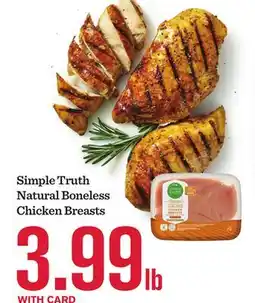 Mariano's Simple Truth Natural Boneless Chicken Breasts offer