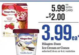 Mariano's Häagen-Dazs Ice Cream or Cones offer