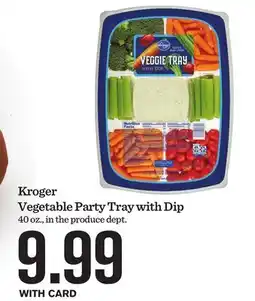 Mariano's Kroger Vegetable Party Tray with Dip offer
