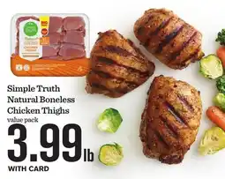 Mariano's Simple Truth Natural Boneless Chicken Thighs offer
