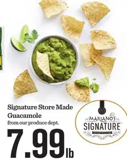 Mariano's Signature Store Made Guacamole offer
