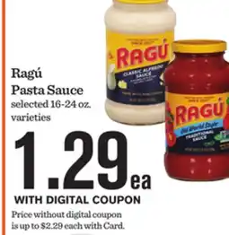 Mariano's Ragú Pasta Sauce offer