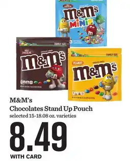 Mariano's M & M' s Chocolates Stand Up Pouch offer