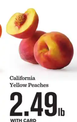 Mariano's California Yellow Peaches offer