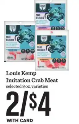 Mariano's Louis Kemp Imitation Crab Meat offer
