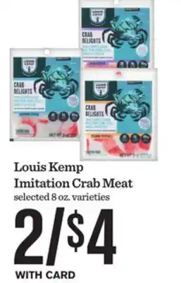 Mariano's Louis Kemp Imitation Crab Meat offer