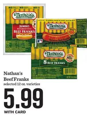 Mariano's Nathan's Beef Franks offer