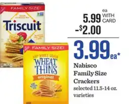 Mariano's Nabisco Family Size Crackers offer
