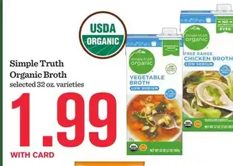 Mariano's Simple Truth Organic Broth offer