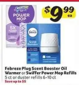 Winn Dixie Febreze Plug Scent Booster Oil Warmer or Swiffer Power Mop Refills offer