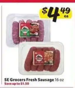 Winn Dixie SE Grocers Fresh Sausage offer