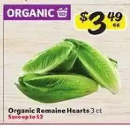 Winn Dixie Organic Romaine Hearts offer