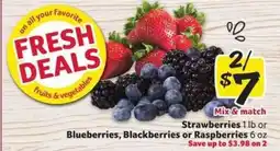 Winn Dixie Strawberries or Blueberries, Blackberries or Raspberries offer