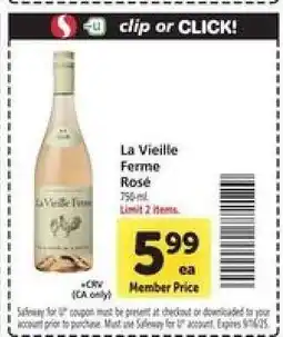 Safeway La Vieille Ferme Rose offer