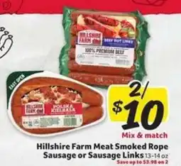 Winn Dixie Hillshire Farm Meat Smoked Rope Sausage or Sausage Links offer