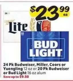 Winn Dixie Budweiser, Miller, Coors, Yuengling, Bud Light offer