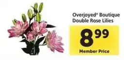 Safeway Overjoyed Boutique Double Rose Lilies offer