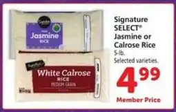 Safeway Signature SELECT Jasmine or Calrose Rice offer