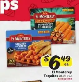 Winn Dixie El Monterey Taquitos offer